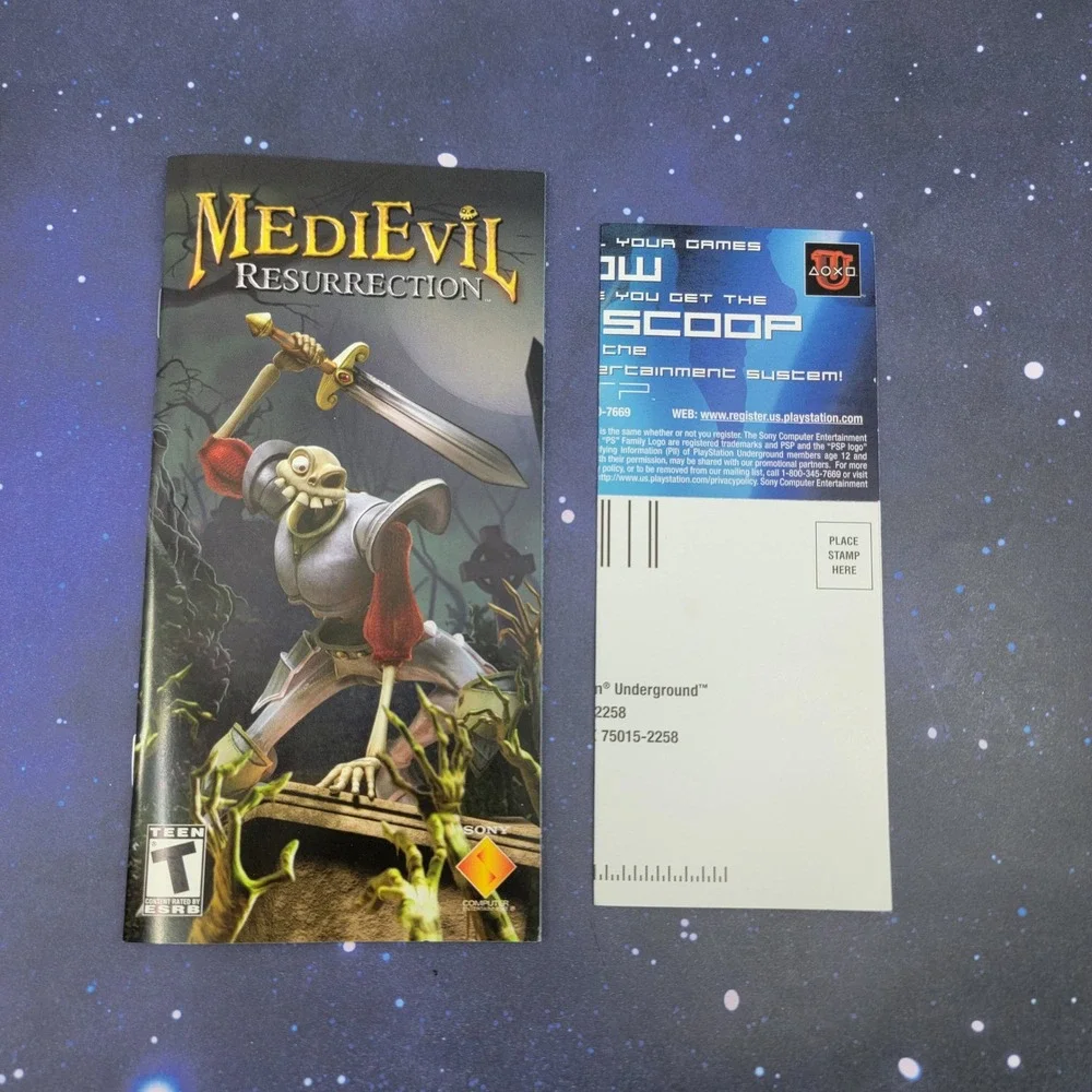 MediEvil Resurrection Sony PSP Game UMD UCUS-98620 Complete with Manual
